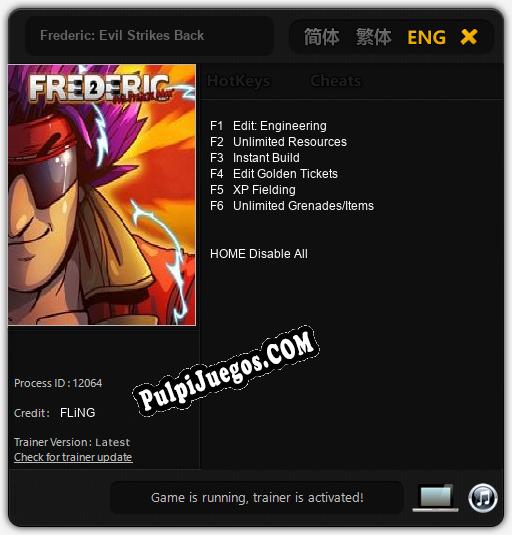 Frederic: Evil Strikes Back: Cheats, Trainer +6 [FLiNG]