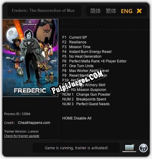 Frederic: The Resurrection of Music: Cheats, Trainer +15 [CheatHappens.com]