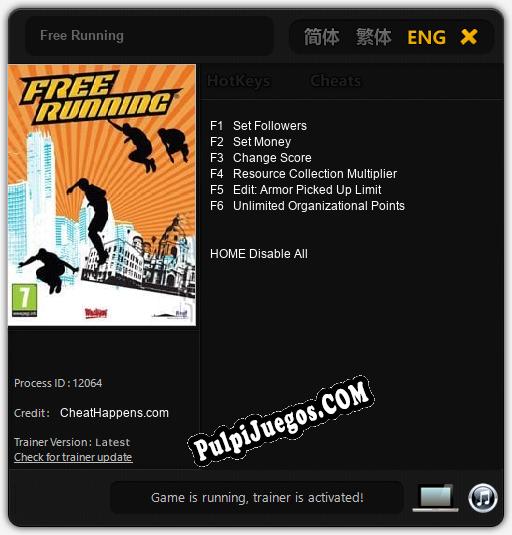 Entrenador liberado a Free Running [v1.0.4]