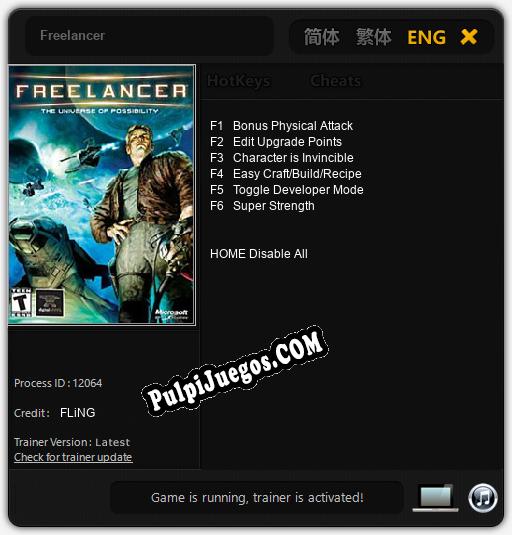 Freelancer: Cheats, Trainer +6 [FLiNG]