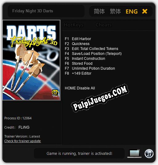 Entrenador liberado a Friday Night 3D Darts [v1.0.8]