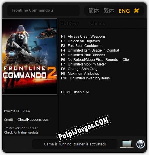 Frontline Commando 2: Cheats, Trainer +10 [CheatHappens.com]