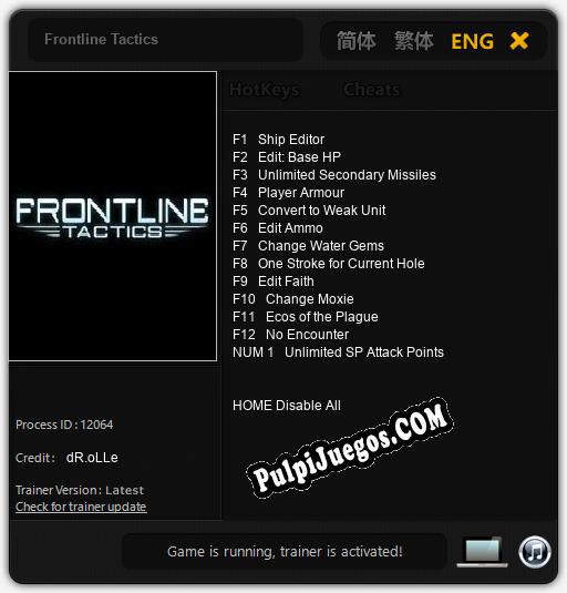 Frontline Tactics: Treinador (V1.0.82)