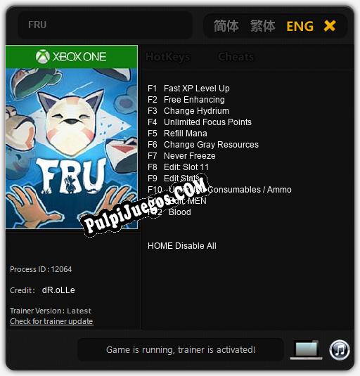 FRU: Treinador (V1.0.70)