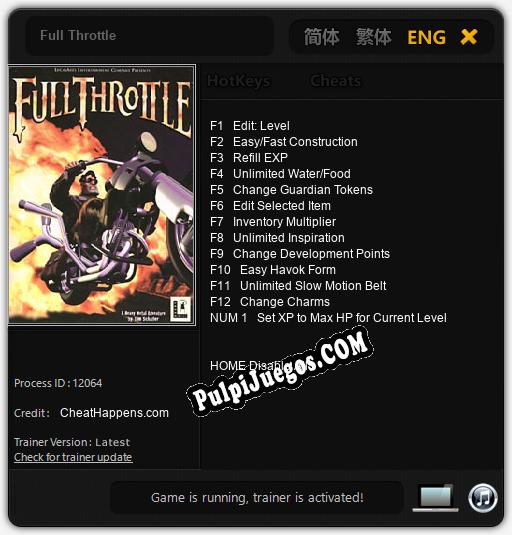 Entrenador liberado a Full Throttle [v1.0.9]