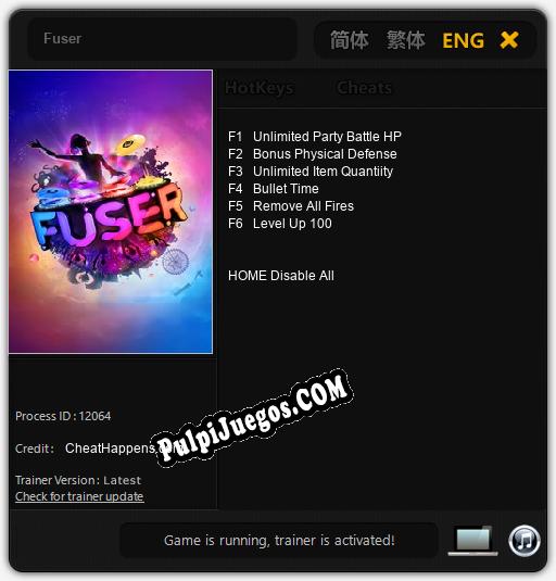 Fuser: Trainer +6 [v1.6]