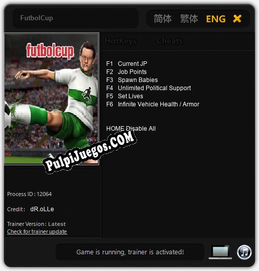 FutbolCup: Cheats, Trainer +6 [dR.oLLe]