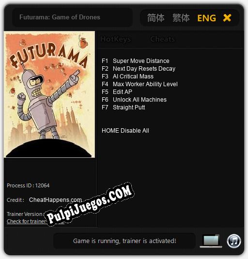 Entrenador liberado a Futurama: Game of Drones [v1.0.1]