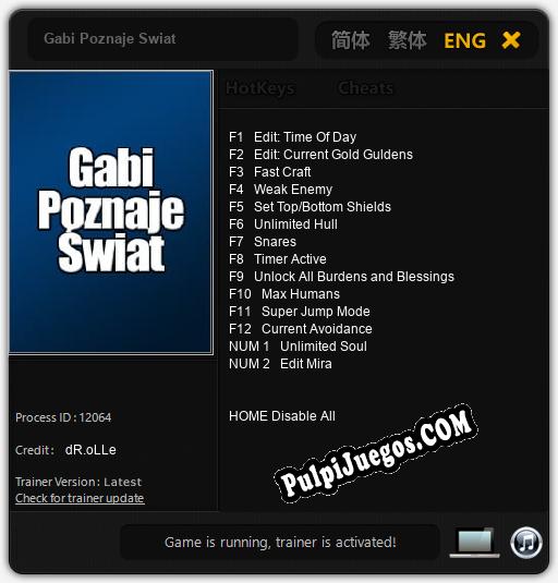 Gabi Poznaje Swiat: Trainer +14 [v1.9]