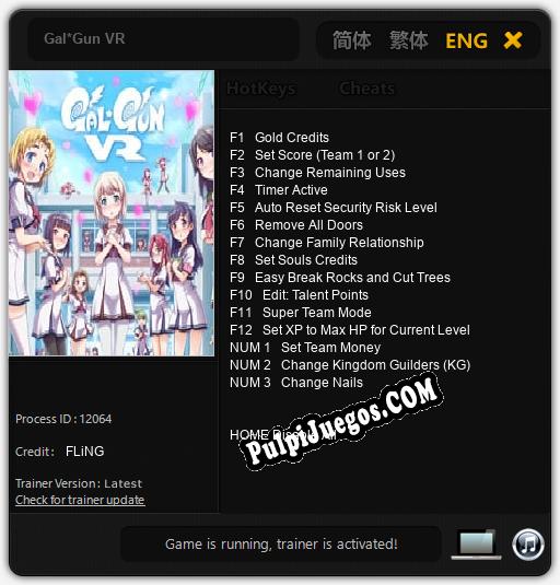 Gal*Gun VR: Cheats, Trainer +15 [FLiNG]