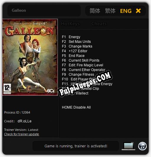 Galleon: Trainer +13 [v1.5]