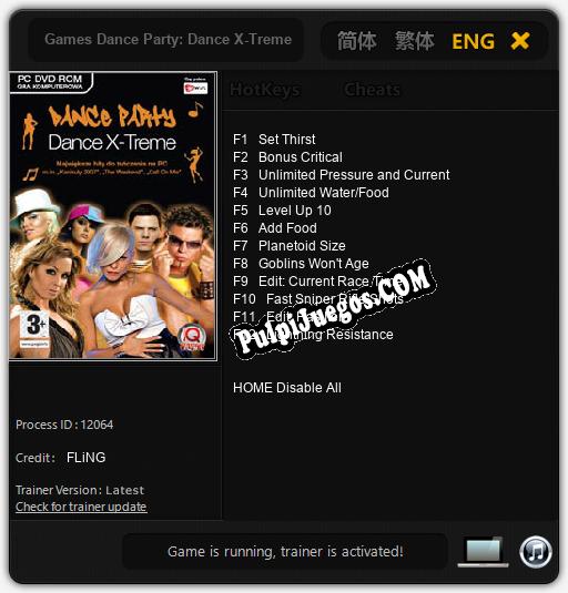 Entrenador liberado a Games Dance Party: Dance X-Treme 2 [v1.0.2]