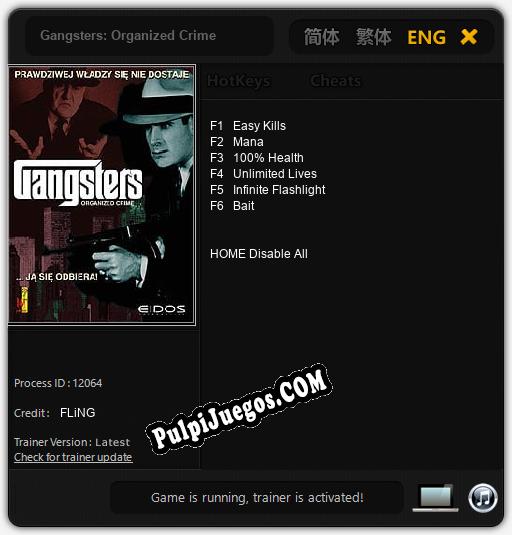 Entrenador liberado a Gangsters: Organized Crime [v1.0.3]