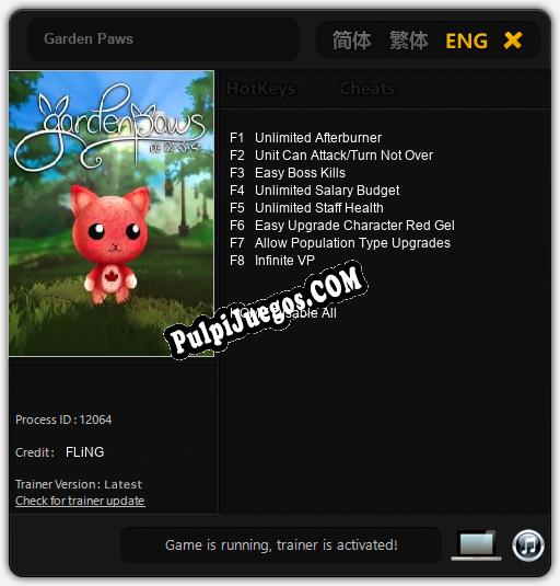 Garden Paws: Trainer +8 [v1.4]