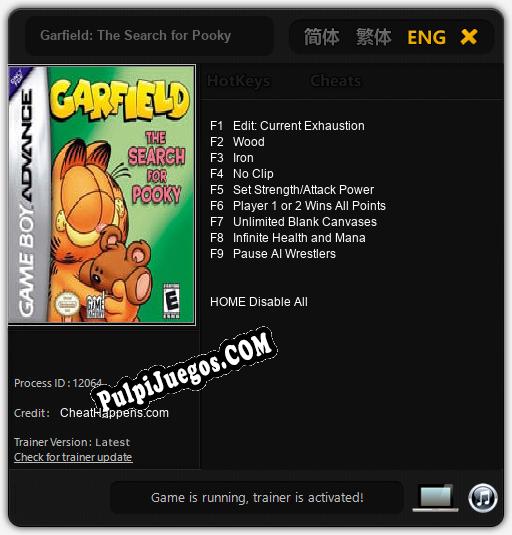 Entrenador liberado a Garfield: The Search for Pooky [v1.0.9]