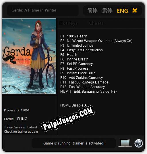 Gerda: A Flame in Winter: Cheats, Trainer +13 [FLiNG]