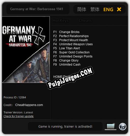 Germany at War: Barbarossa 1941: Trainer +9 [v1.1]