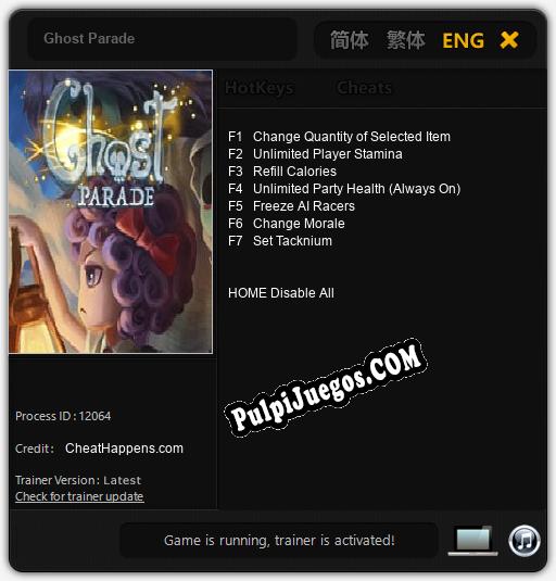 Entrenador liberado a Ghost Parade [v1.0.5]