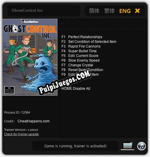 GhostControl Inc: Cheats, Trainer +9 [CheatHappens.com]