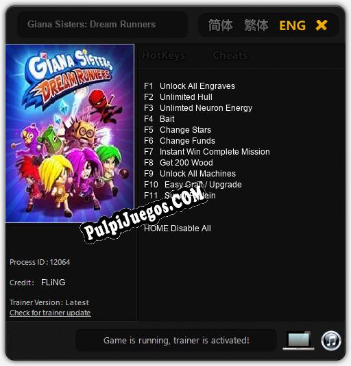 Giana Sisters: Dream Runners: Treinador (V1.0.61)