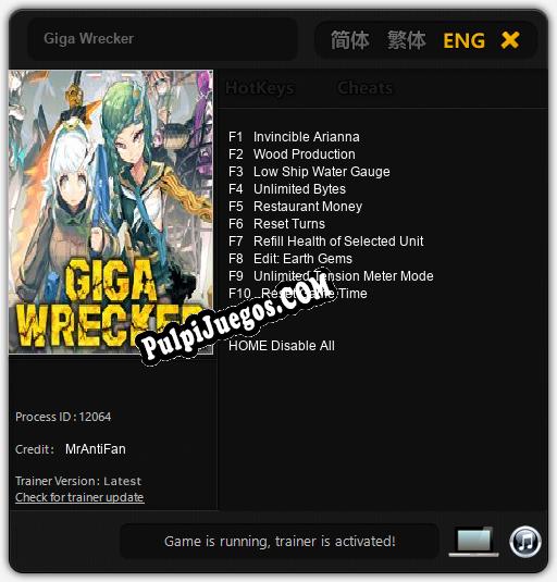 Giga Wrecker: Trainer +10 [v1.7]