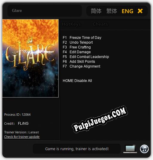 Entrenador liberado a Glare [v1.0.8]