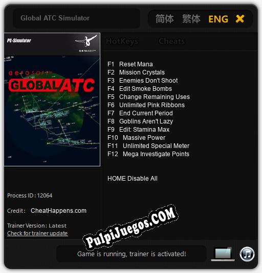 Global ATC Simulator: Cheats, Trainer +12 [CheatHappens.com]