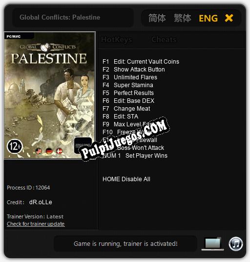 Global Conflicts: Palestine: Trainer +13 [v1.7]