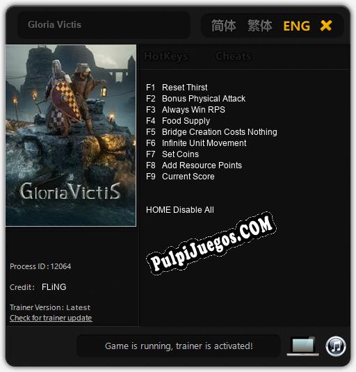 Gloria Victis: Cheats, Trainer +9 [FLiNG]