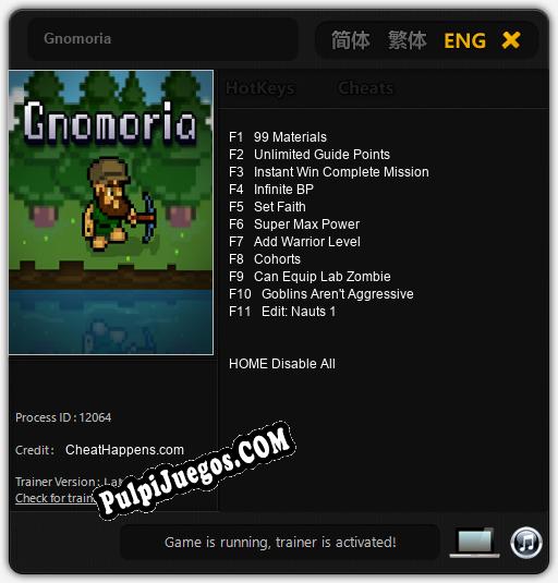 Entrenador liberado a Gnomoria [v1.0.6]