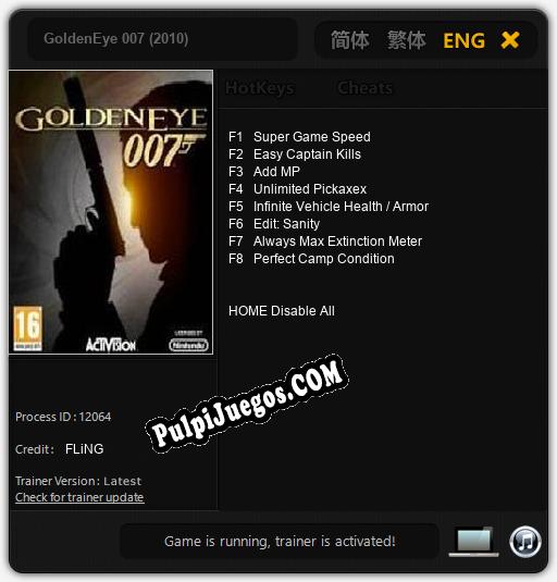 GoldenEye 007 (2010): Treinador (V1.0.61)