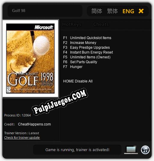 Golf 98: Trainer +7 [v1.7]