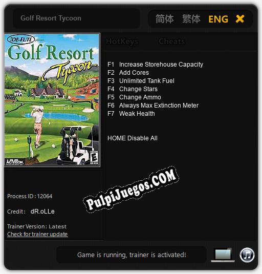 Golf Resort Tycoon: Cheats, Trainer +7 [dR.oLLe]