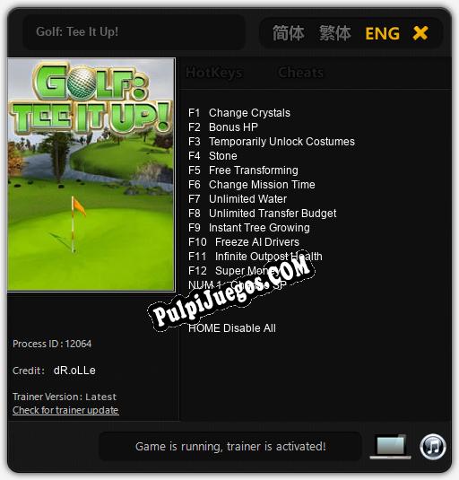 Golf: Tee It Up!: Cheats, Trainer +13 [dR.oLLe]