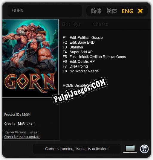 Entrenador liberado a GORN [v1.0.3]