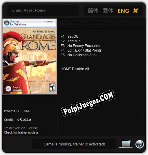 Entrenador liberado a Grand Ages: Rome [v1.0.4]