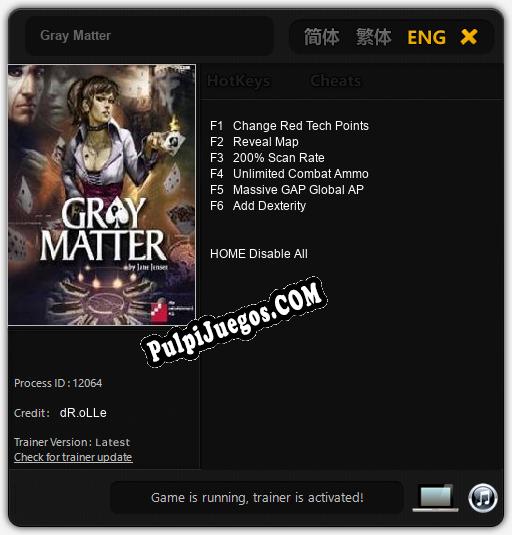 Entrenador liberado a Gray Matter [v1.0.8]