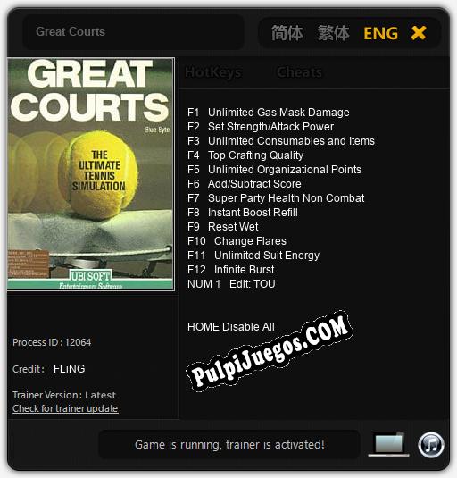 Great Courts: Treinador (V1.0.65)