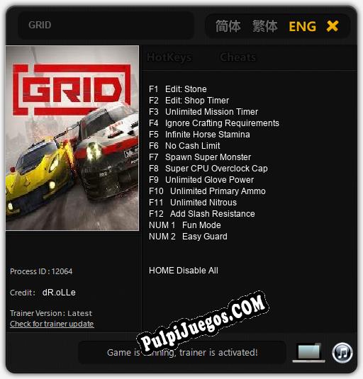 Entrenador liberado a GRID [v1.0.9]