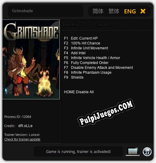 Entrenador liberado a Grimshade [v1.0.2]