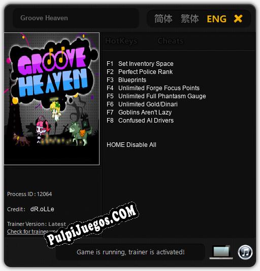 Groove Heaven: Cheats, Trainer +8 [dR.oLLe]