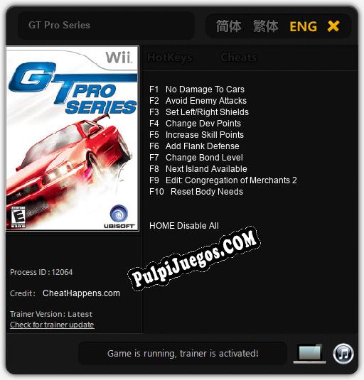 Entrenador liberado a GT Pro Series [v1.0.8]