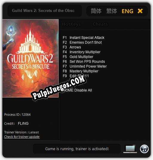 Guild Wars 2: Secrets of the Obscure: Cheats, Trainer +9 [FLiNG]