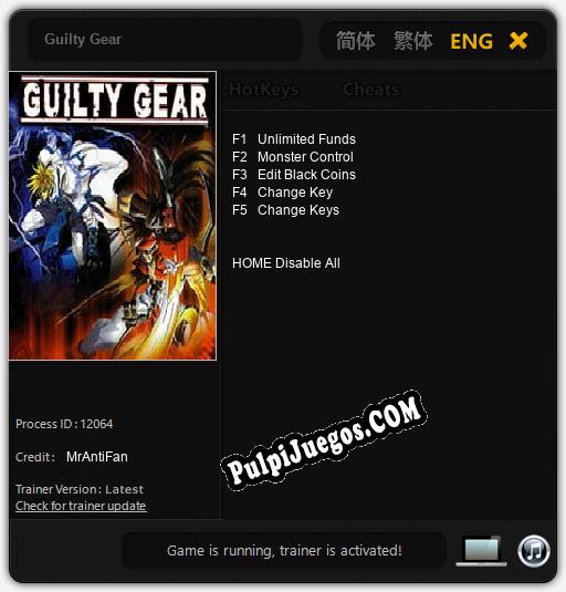 Guilty Gear: Treinador (V1.0.54)