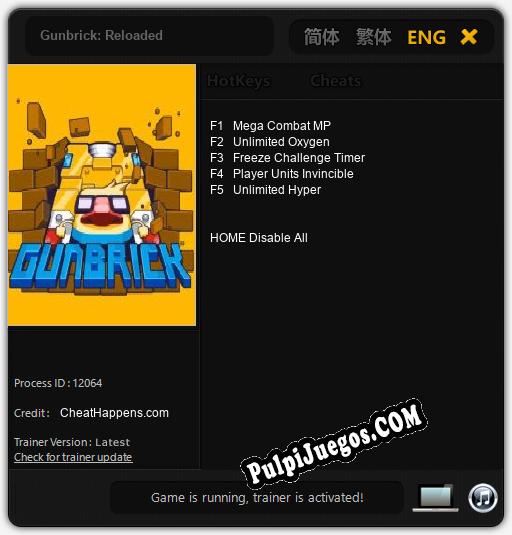 Gunbrick: Reloaded: Cheats, Trainer +5 [CheatHappens.com]