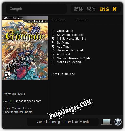 Gungnir: Trainer +9 [v1.4]