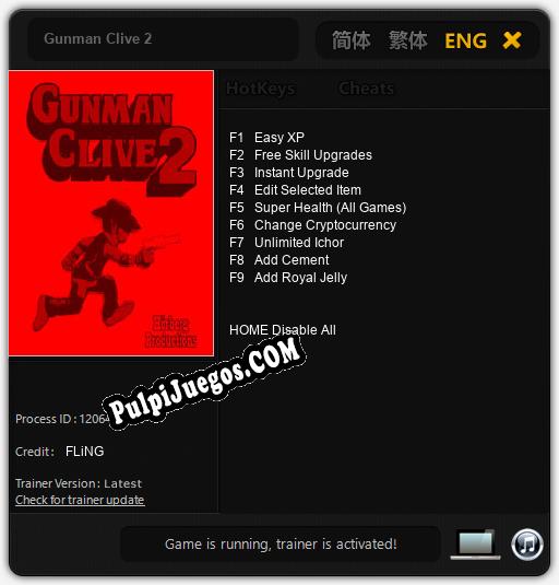 Gunman Clive 2: Treinador (V1.0.67)