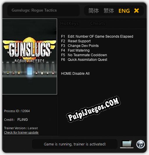 Gunslugs: Rogue Tactics: Cheats, Trainer +6 [FLiNG]