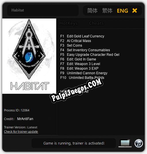 Entrenador liberado a Habitat [v1.0.6]