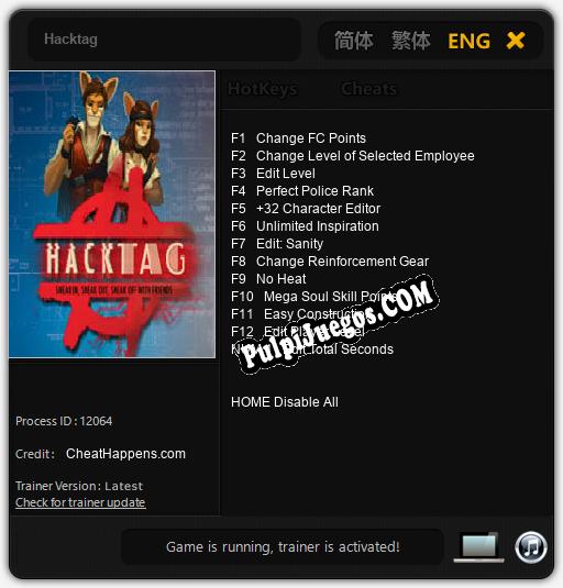 Hacktag: Trainer +13 [v1.2]